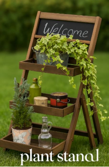 Елегантна и практична поставка за цветя, с три нива