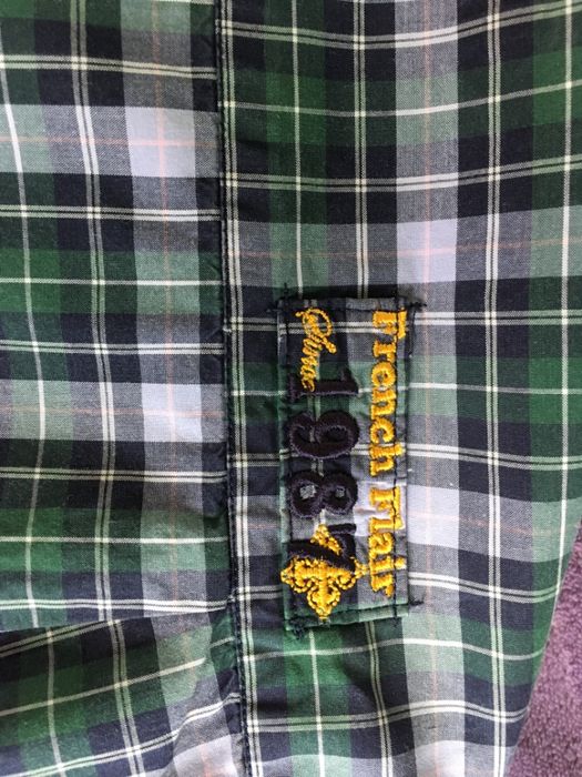 8-9г френска стилна риза каре Eden Park kids дълъг ръкав оригинал