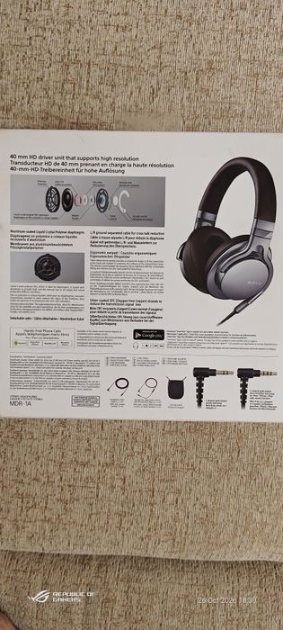 Sony MDR-1A over ear cu fir