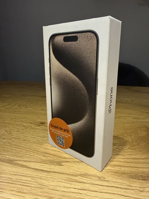 iPhone 15 Pro 128GB Titanium – NOU (înlocuit pe asigurare Orange)