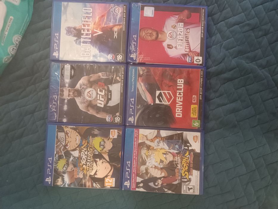 Игры для PS4 / Диски на PlayStation 4 (UFC и Naruto)