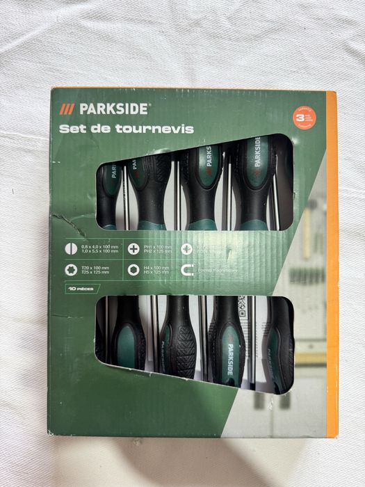 Set surubelnite profesionale parkside 10 piese cap magnetic