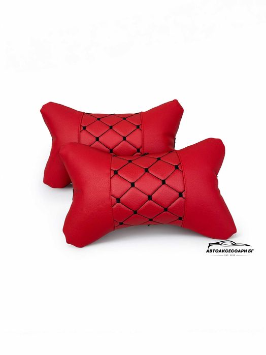 Автовъзглавнички-Стил Червен