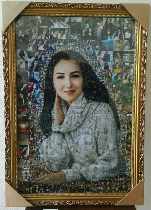 Подарок на день рождения фотомозаика фотомазайка