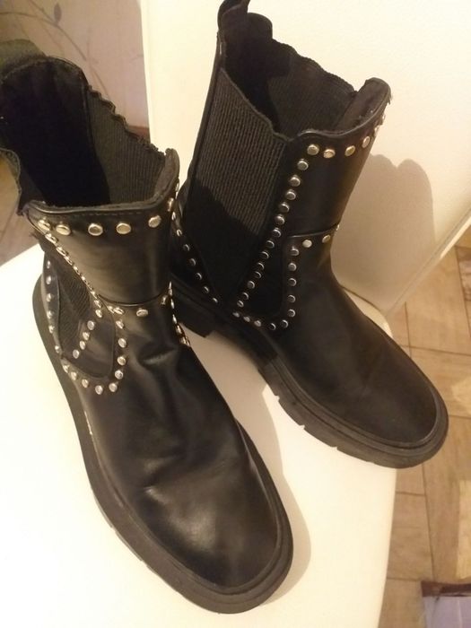 Сапоги кожаные Zara Турция