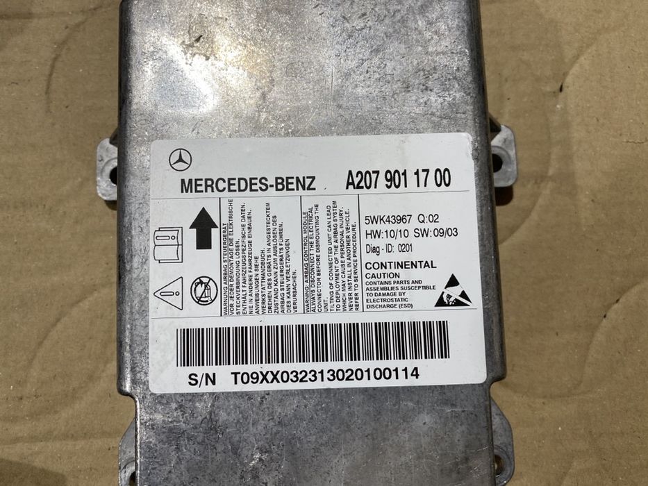 Kit airbag / Centuri / Airbag pasager / Genunchi Mercedes E W207