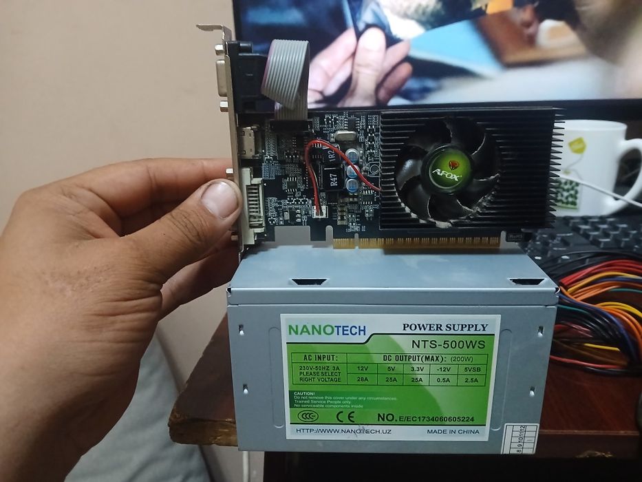 Видео карта GT730 2GB и Блок 500W