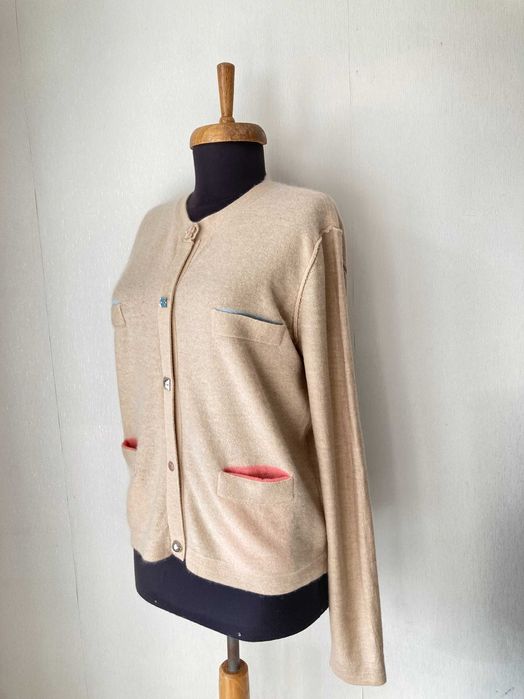 Sonia Rykiel Cashmere Wool женска кашмирена жилетка кашмир и вълна L