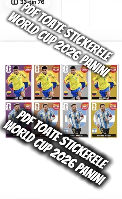 PDF colectia Panini World Cup 2026