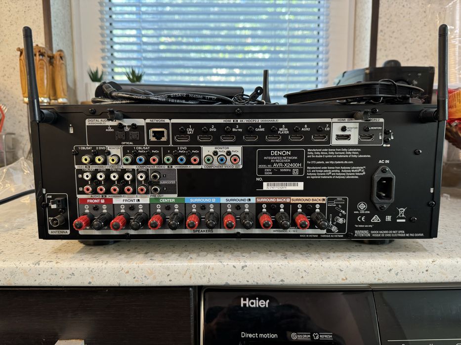 Denon AVR-X2400H комплект Качествен ресовър
