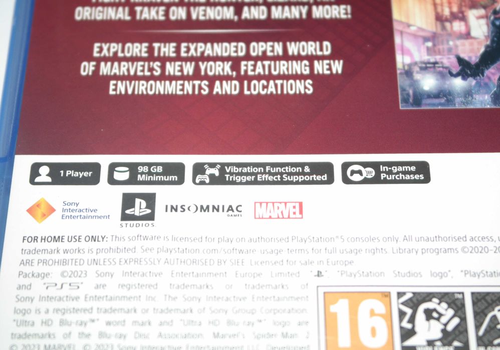 Spiderman 2 PS5 SPIDER MAN 2 Playstation 5