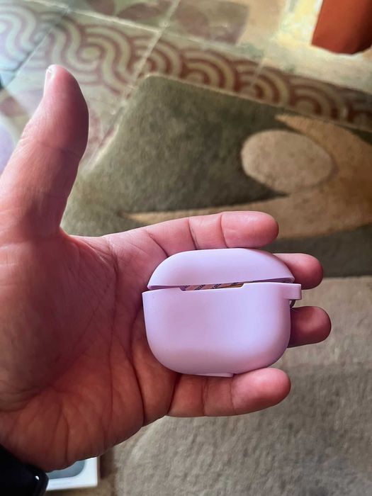 Husa Silicon pentru Apple Airpods 3, AHASTYLE - ROZ / VERDE