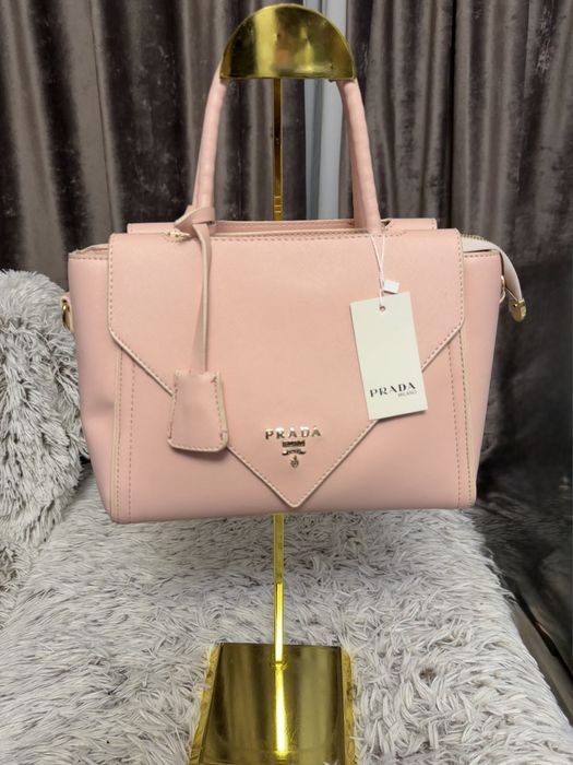 Geanta Prada Milano de dama roz pudra