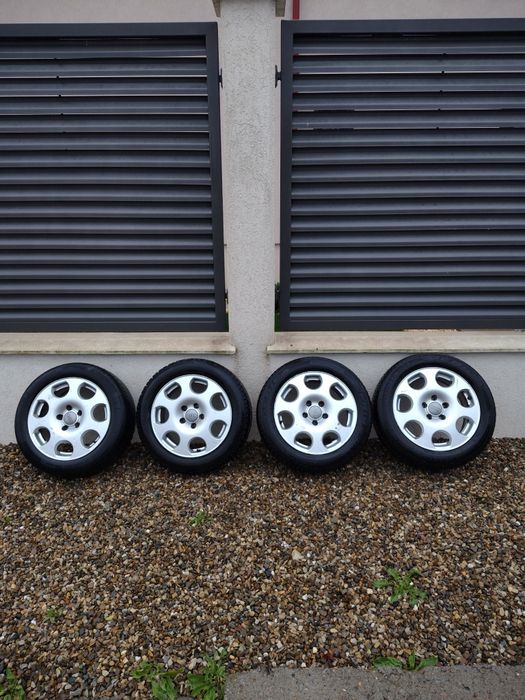 Vând jante roți aliaj 5x112 R16 cu anvelope de iarna Volkswagen Audi