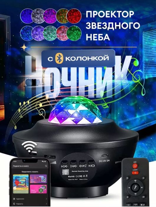 Ночник Проектор с калонкой