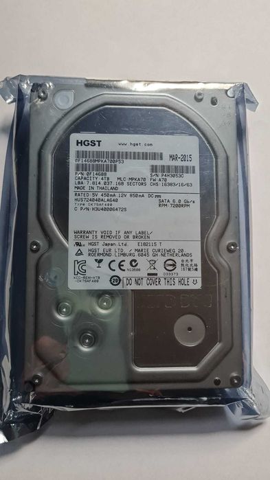 Твърд диск HGST Ultrastar 7K4000 (модел: HUS724040ALA640)