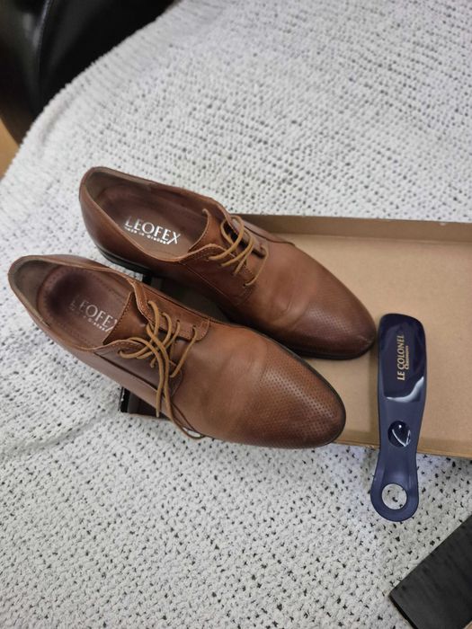 Pantofi maro, barbati, Leoflex, extrem de confortabili, marime 40