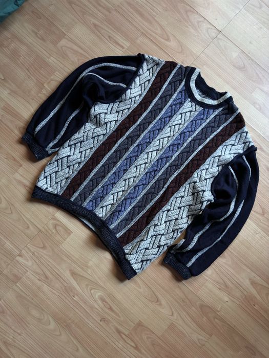 Pulover bluza sweater pullover knitted vintage Carlo Colucci lână