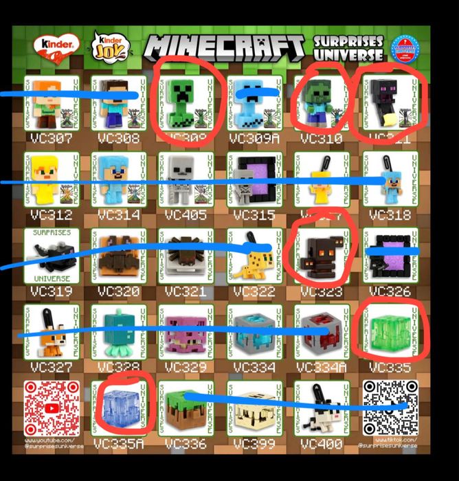 Обмен/продажа игрушек Minecraft Kinder Joy