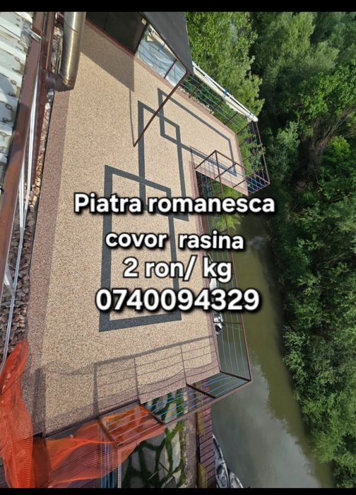 Piatra 2-4 mm covor rasina poliuretanica epoxidica romanesca