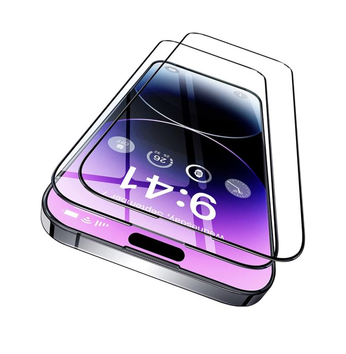 Folie sticla 20D FULL GLUE pentru iPhone 14 Pro , 14 Plus