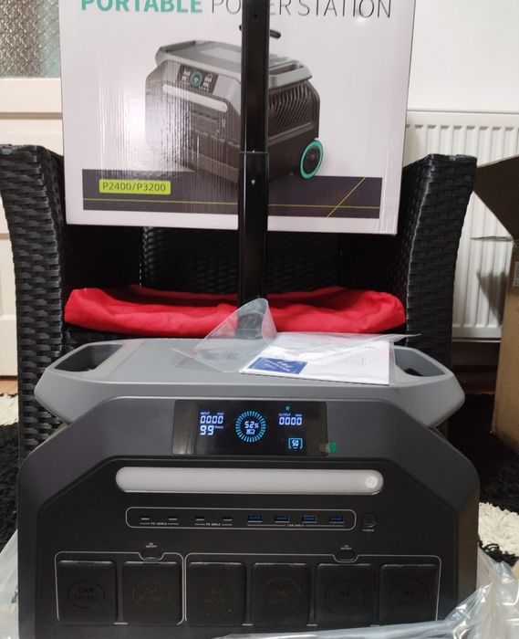Doar saptamana asta! ! generator solar portabil 3200w varf 6400w portabil cu maner telescopic ancorporat nou