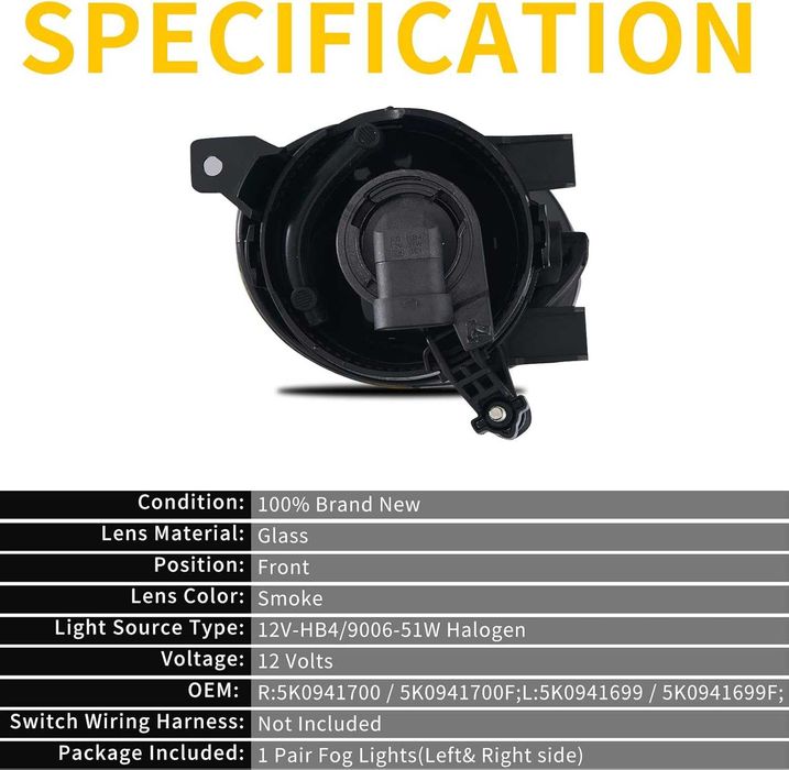 Proiectoare ceata  HB4 Fumuriu