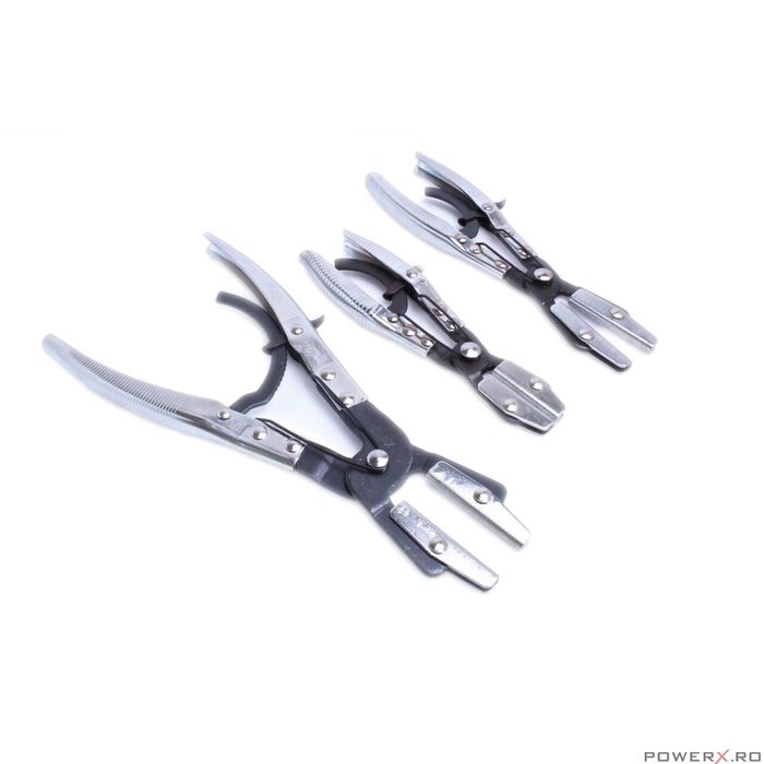 Set clesti autoblocanti pentru furtun si conducte, 8"-10"-12", 3