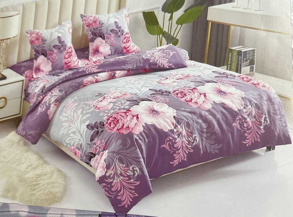 Lenjerie pat dublu, 4 piese