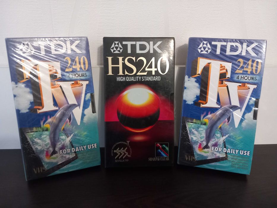 VHS видеокасети чисто нови с различно времетраене и цени