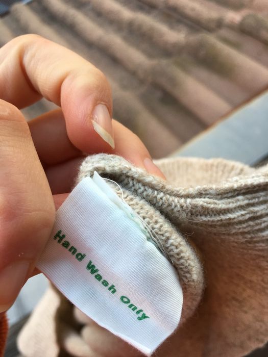 Вълнен винтидж италиански пуловер беж, С