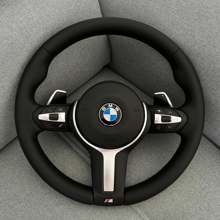 Volan BMW M Sport Stil F compatibiul cu Seria E | Padele - E90, E91, E92, E93, E70, E71, E81, E83, E84, E87, E89