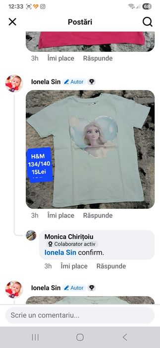 Tricouri mărimea 134/140