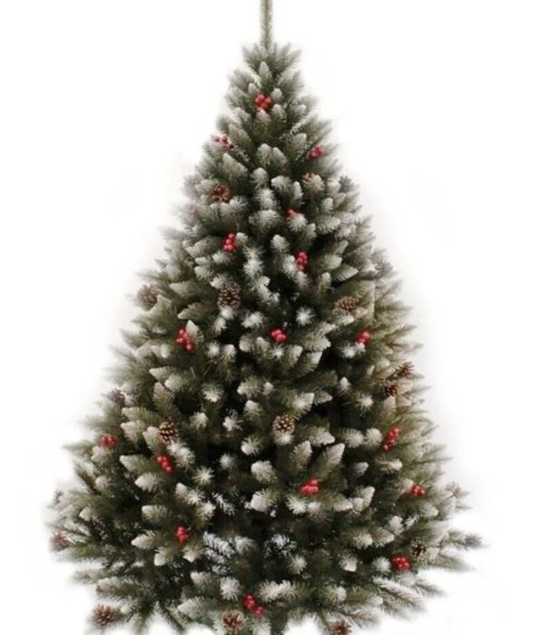 Brad artificial 1,80cm cu zapada si mure