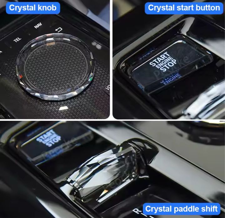 Set Crystal Cristal Joystick Bmw Seria 5 7 IX i5 i7 G60 G61 G70