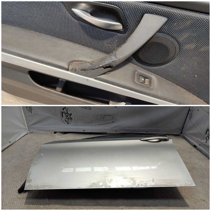 Ușă Față Stânga BMW 3 E90, E91 Sedan Gri / Argintiu Cod Culoare Titansilber Metallic 354 2009 / [2005-2012] / 41515A2A385 (2C)