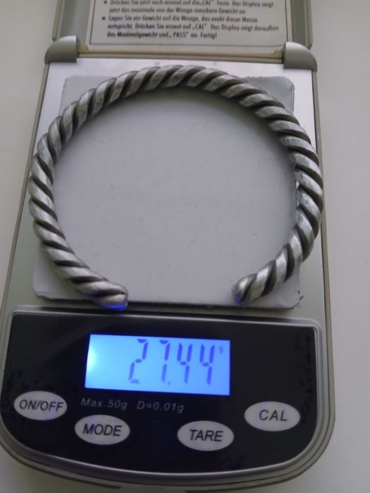 Bratara din zic pur 99,99%, lucrata manual