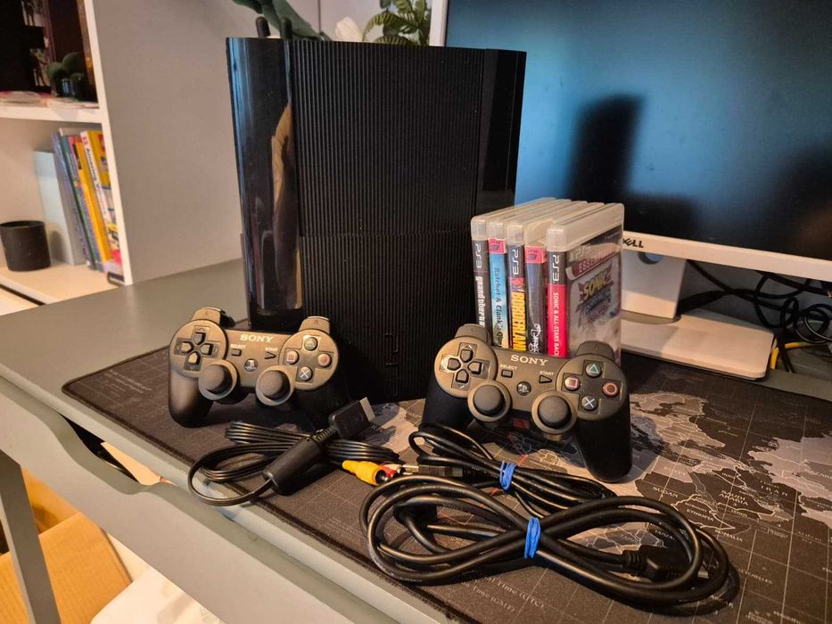 Playstation 3 - SuperSlim - 500 GB + Jocuri