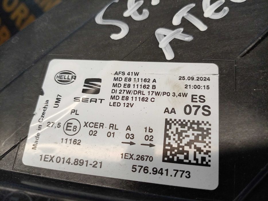 Seat Ateca ляв фар