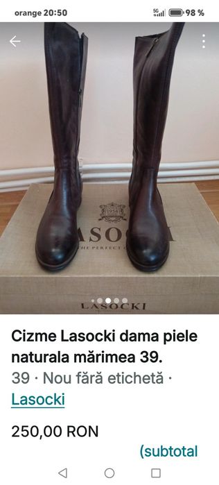 Cizme Lasocki damă, mărimea 39, noi