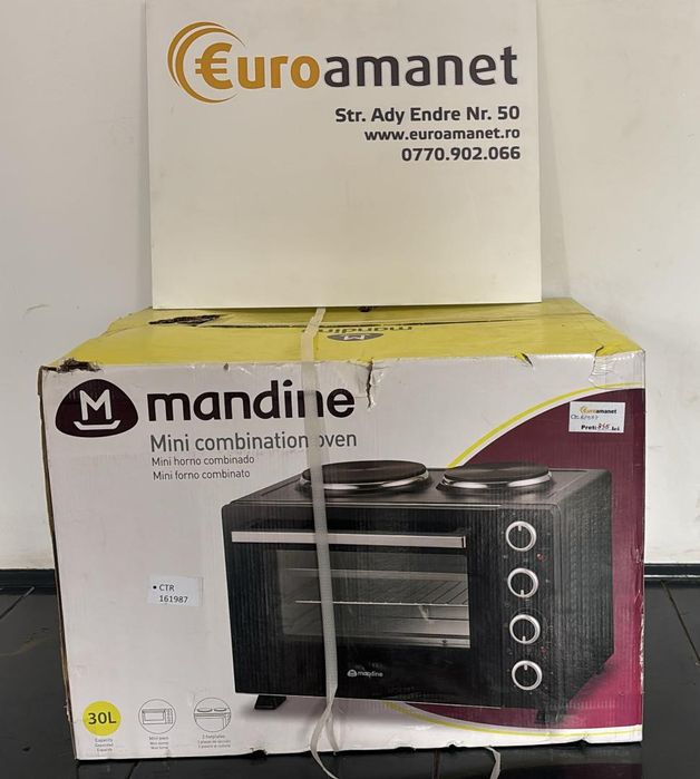 Cuptor electric + Plita Mandine MTO30HP-20, 30 Litri, 1500 + 1750 -A-