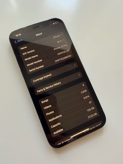 Iphone 12 Pro, 128GB, Pacific Blue
