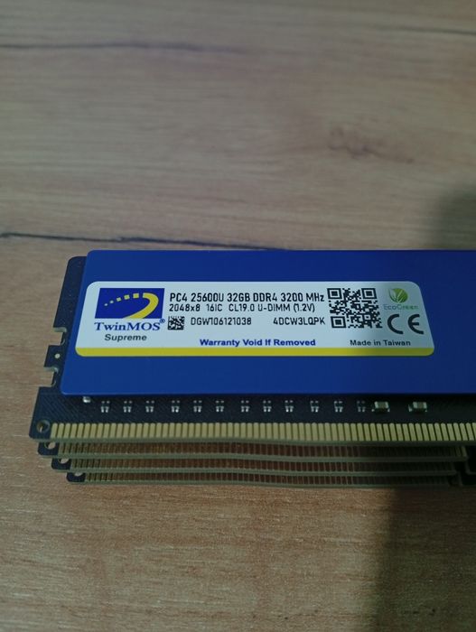 ОЗУ ddr4 32gb 3200mhz 4шт