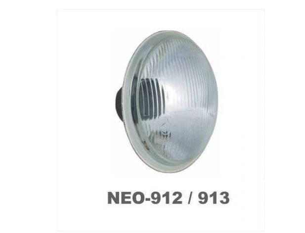 Far Neolite geam plat; cu lumina parcare; rotund; H4; cu locas lampa parcare; Diametru: 146 (5 3/4) mm; , stanga=dreapta