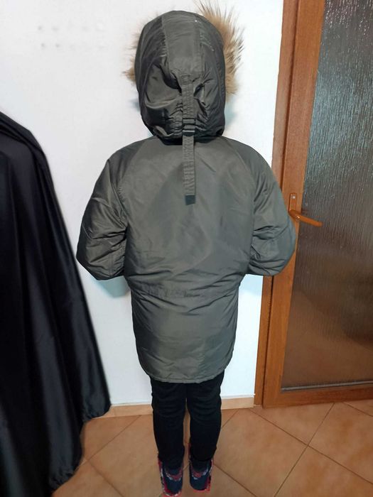 Parka iarna extreme cold weather US ARMY N3B  made in USA blana natura