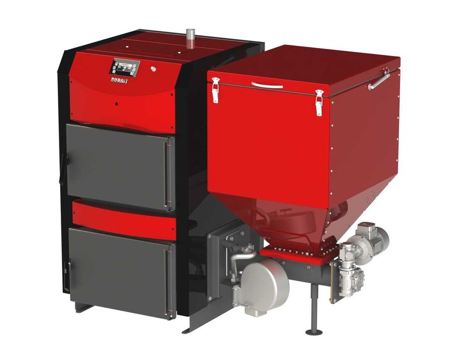 Универсален пелетен котел BURNIT 35 kW с ретортна горелка
