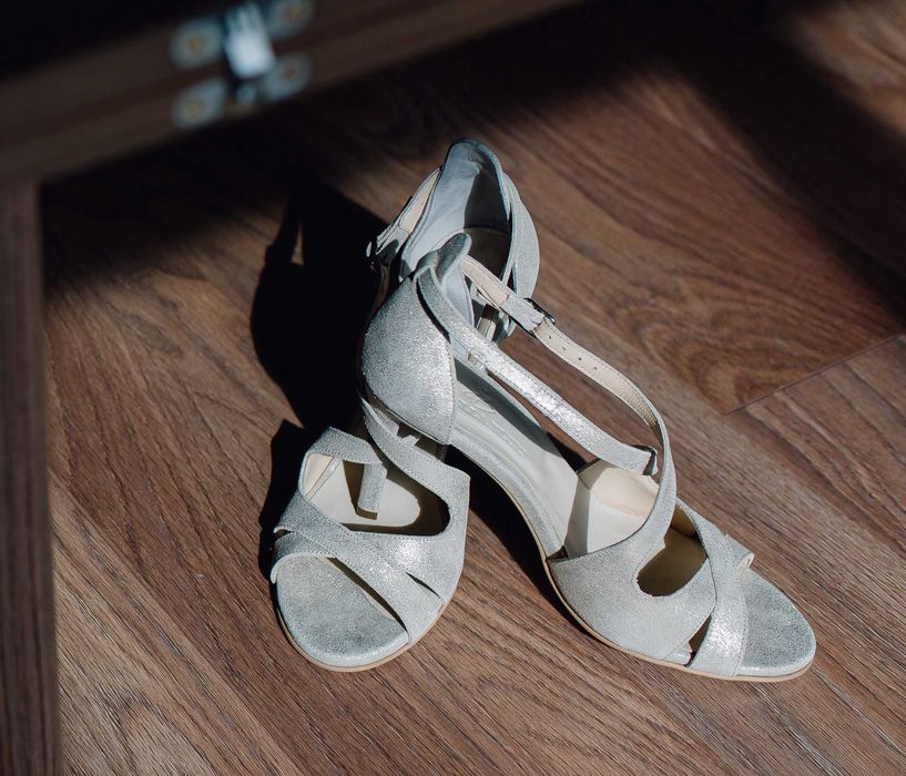 Sandale mireasa crem