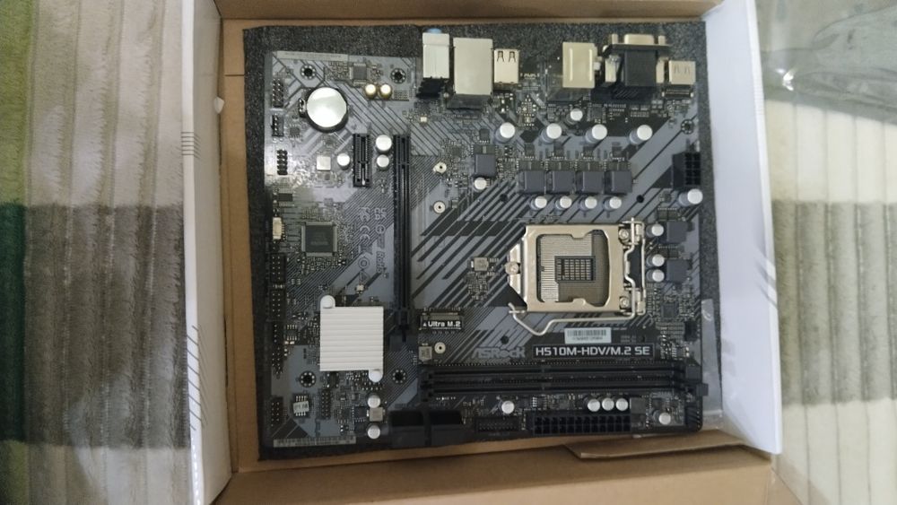 Материнская плата новая ASRock H510M,сокет lga 1200