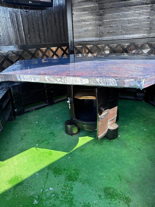 Butoi stejar cu blat hexagonal 164/164