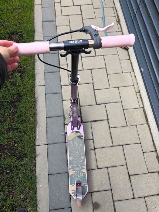 Trotinetă cu Suspensii şi Frâne pe Ghidon Mid 5 Violet Copii